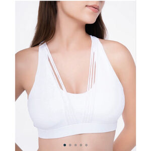 Women's Werk White Strung Sports Bra M